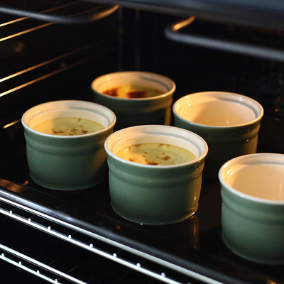 Ceramic Ramekin Bowls Set of 6 - 8 Oz New Day Collection.